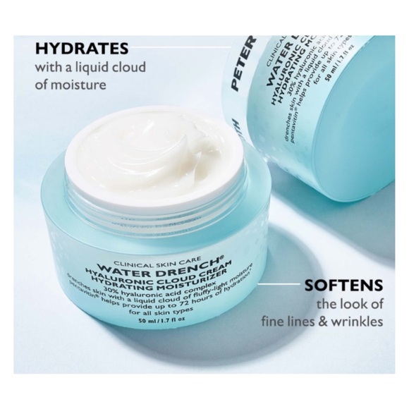 2 x PETER THOMAS ROTH Water Drench Hyaluronic Cloud Cream - .25 oz ea. - Picture 4 of 6